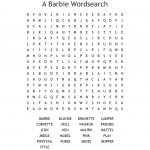 A Barbie Wordsearch   Wordmint