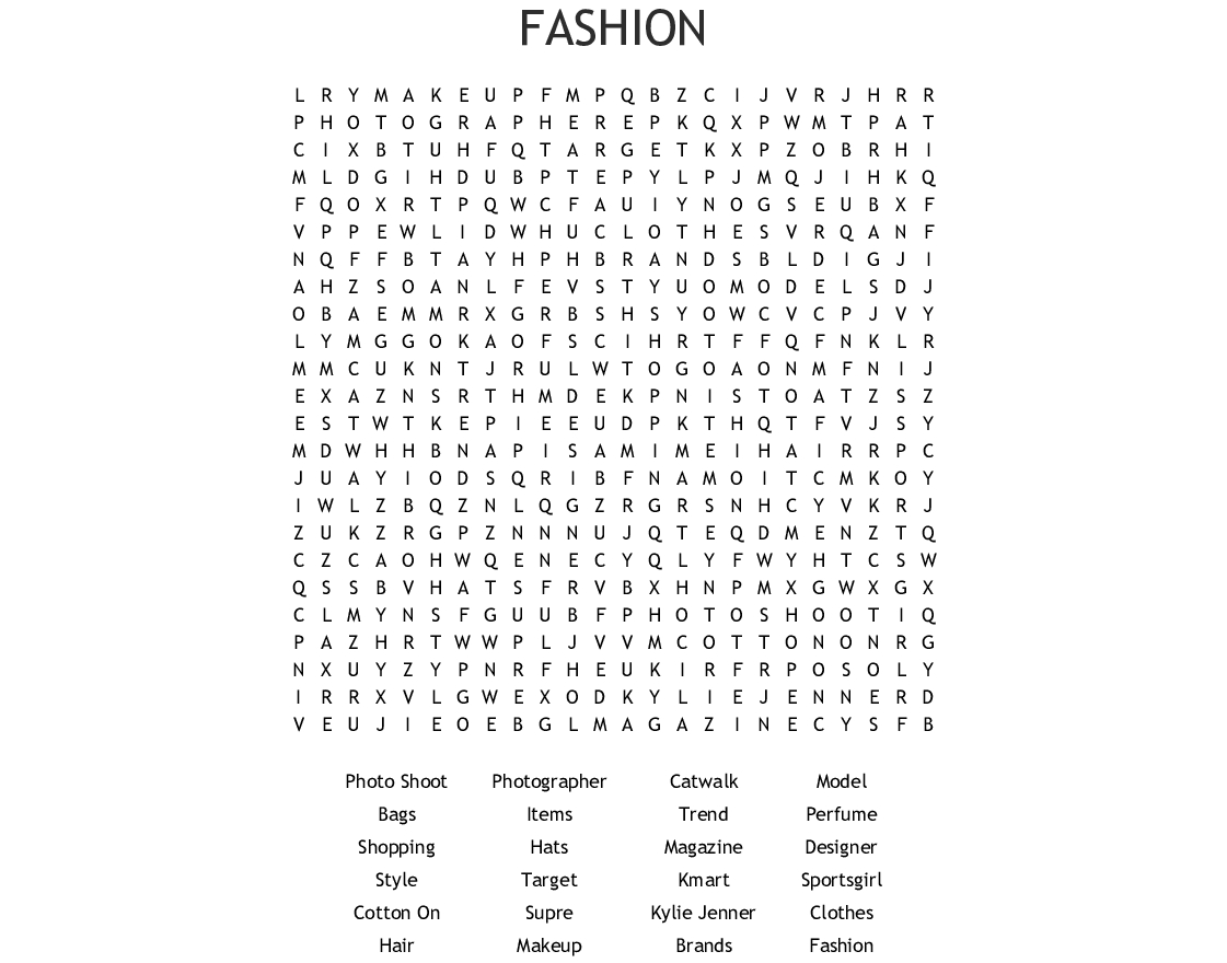 A Barbie Wordsearch - Wordmint