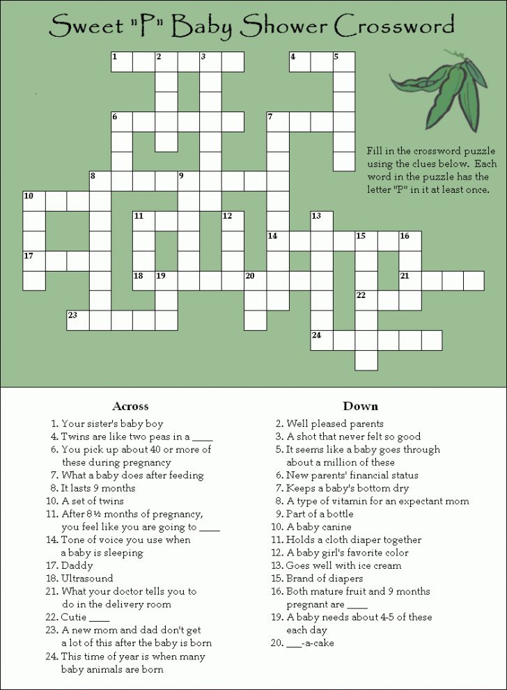 Free Printable Word Search Puzzles For Baby Shower
