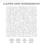 A Super Hard Wordsearch!!!   Wordmint