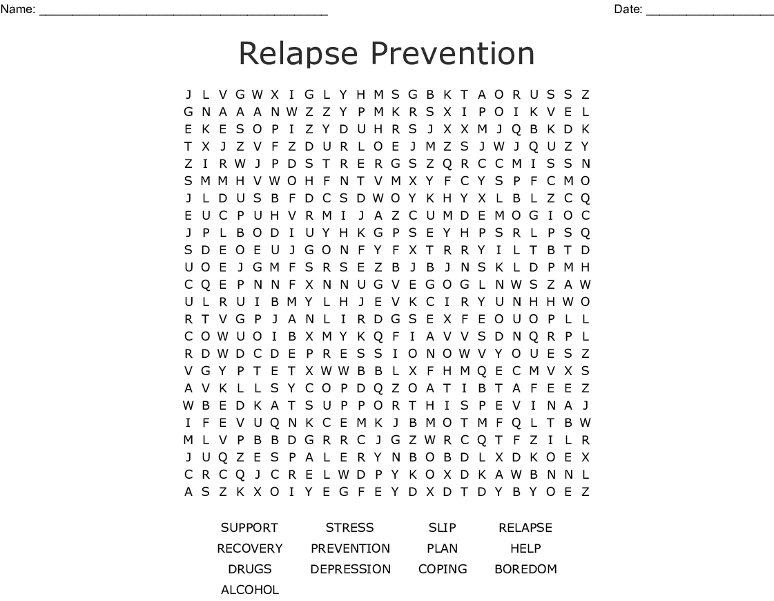Aa Recovery Word Search - Wordmint
