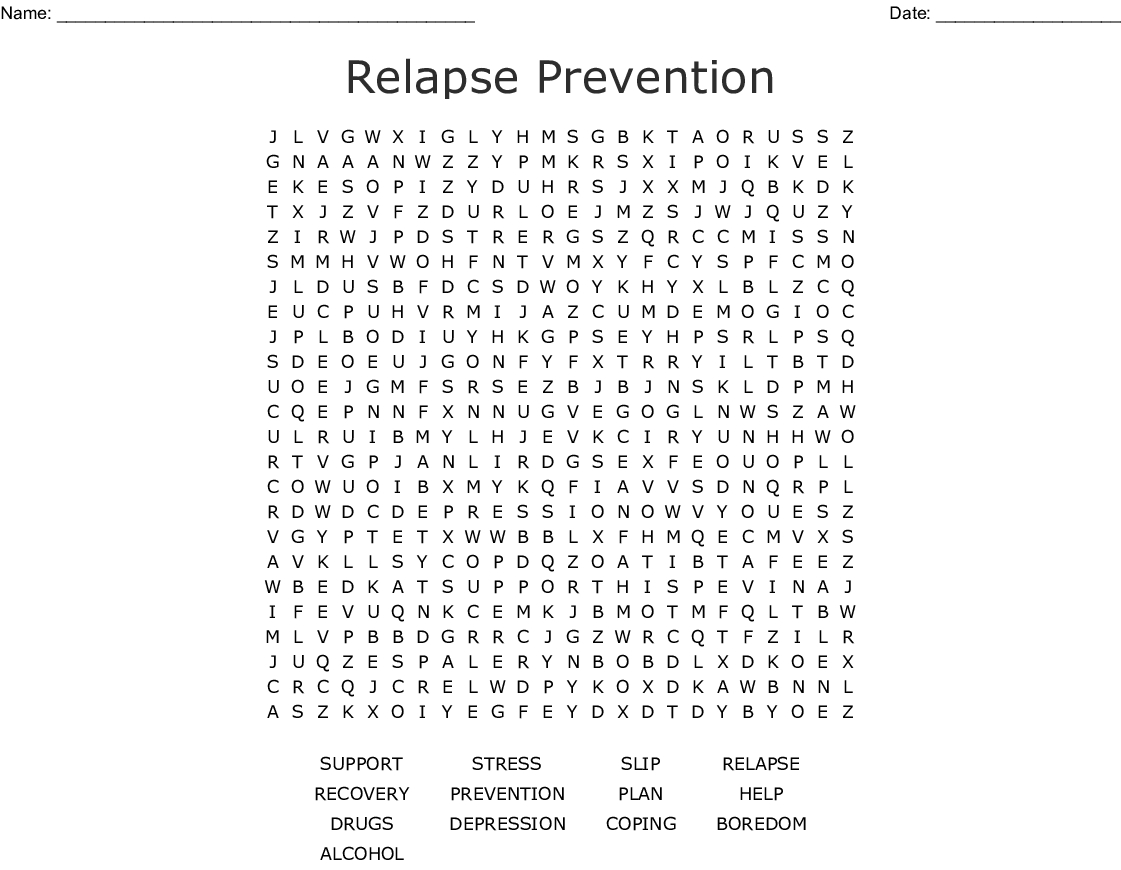 Aa Recovery Word Search