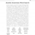 Alcohol Awareness Word Search   Wordmint