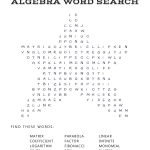 Algebra Word Search Activity! #algebra #activity #mathway