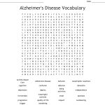 Alzheimer's Disease Vocabulary Word Search   Wordmint