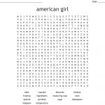 American Girl Word Search   Wordmint