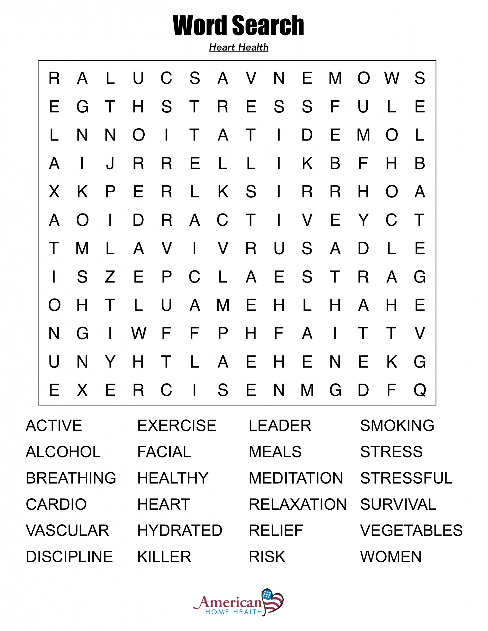 7 Best Images Of Fun Printable Puzzles Large Print Word Word Search Printable