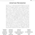 American Revolution Word Search   Wordmint