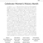 American Women's History Month Word Search   Wordmint