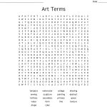 Art Terms Word Search   Wordmint