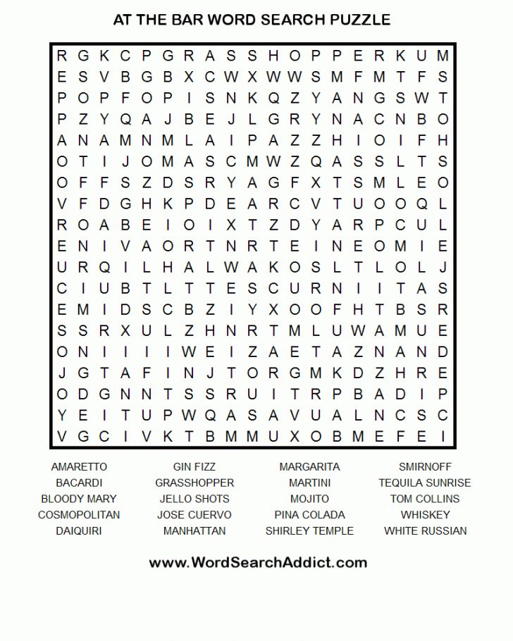 Russian Word Search Printable