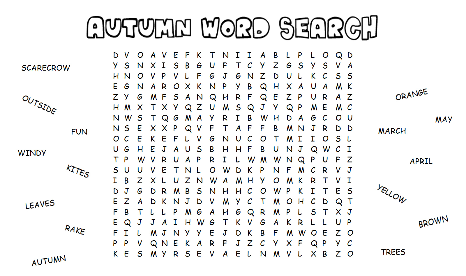 word search medium printable word search printable