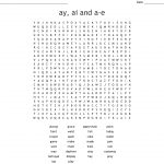 Ay, Ai And A E Word Search   Wordmint