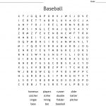 Baseball Word Search   Wordmint