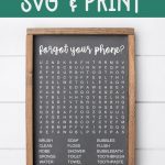 Bathroom Word Search Svg & Print   3 Free Versions