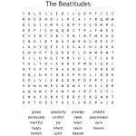 Beatitudes Word Search   Wordmint