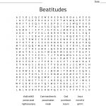 Beatitudes Word Search   Wordmint