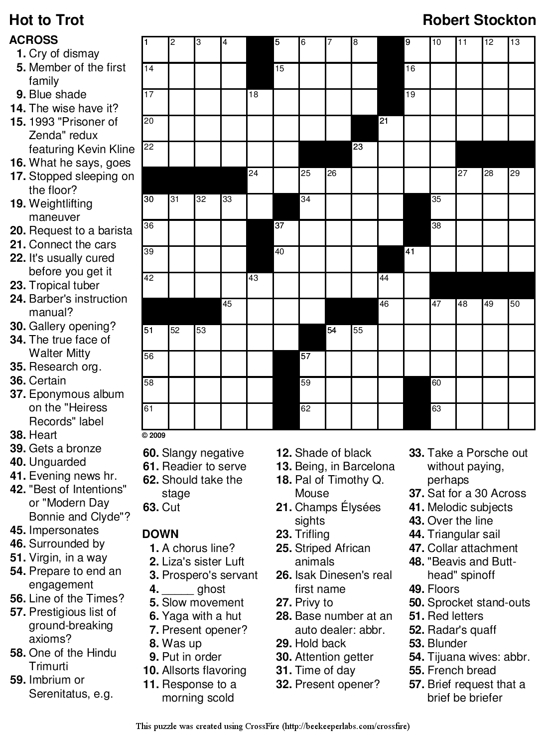 Best Medium Hard Crossword Puzzles Printable | Mitchell Blog