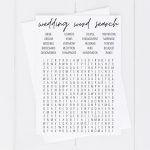 Bridal Shower Word Search Free Printable   Modern Moh