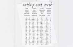 Bridal Shower Word Search Free Printable – Modern Moh