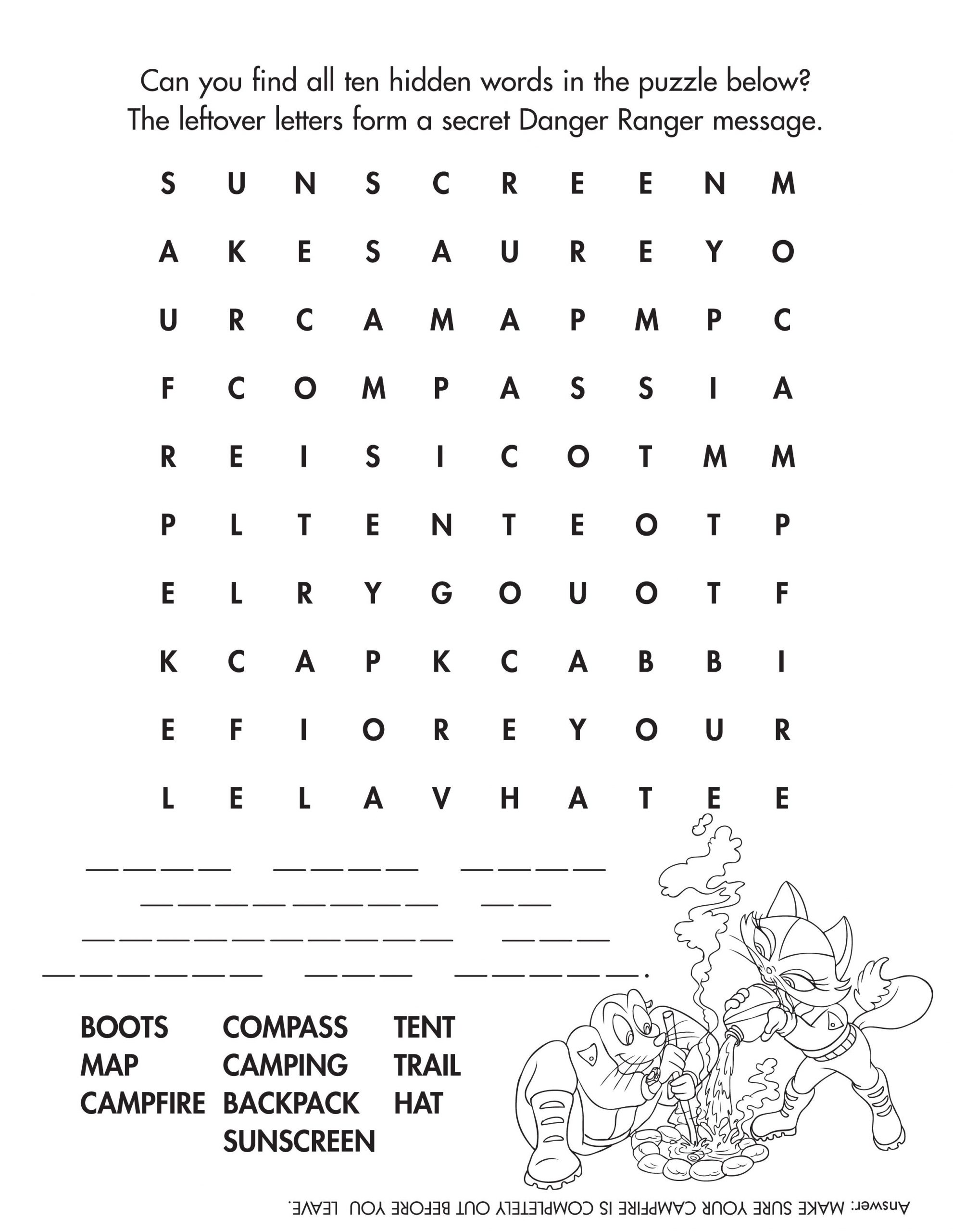 Camping Word Find #camping #kidactivities | Camping Holiday