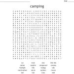 Camping Word Search   Wordmint