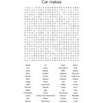 Cars Word Search   Wordmint