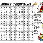 Christmas Word Search   English Esl Powerpoints For Distance
