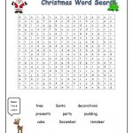 Christmas Word Search   English Esl Worksheets For Distance