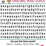 Christmas Word Search Free Printable | Christmas Word Search