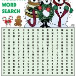 Christmas Word Search Print Out | Christmas Puzzle