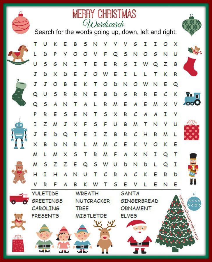 Free Printable Christmas Word Searches Adults