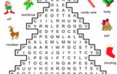 Christmas Word Search Puzzle Worksheet