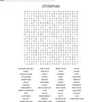 Christmas Word Search   Wordmint