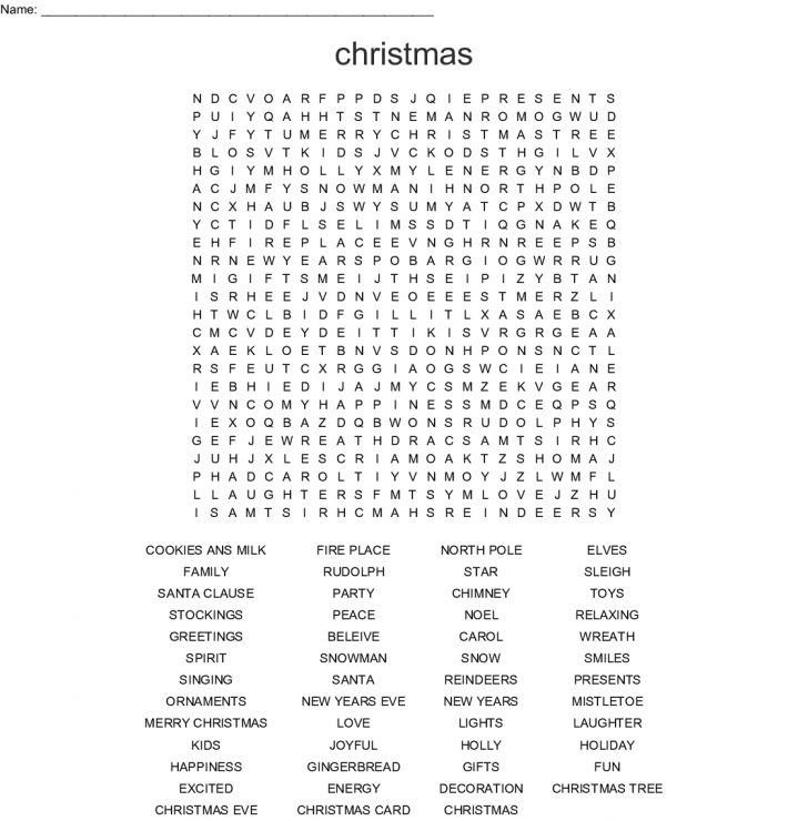 Religious Christmas Word Search Puzzles Printable