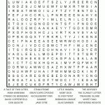 Classic Literature Printable Word Search Puzzle | Word