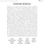 Colonial America Word Search   Wordmint