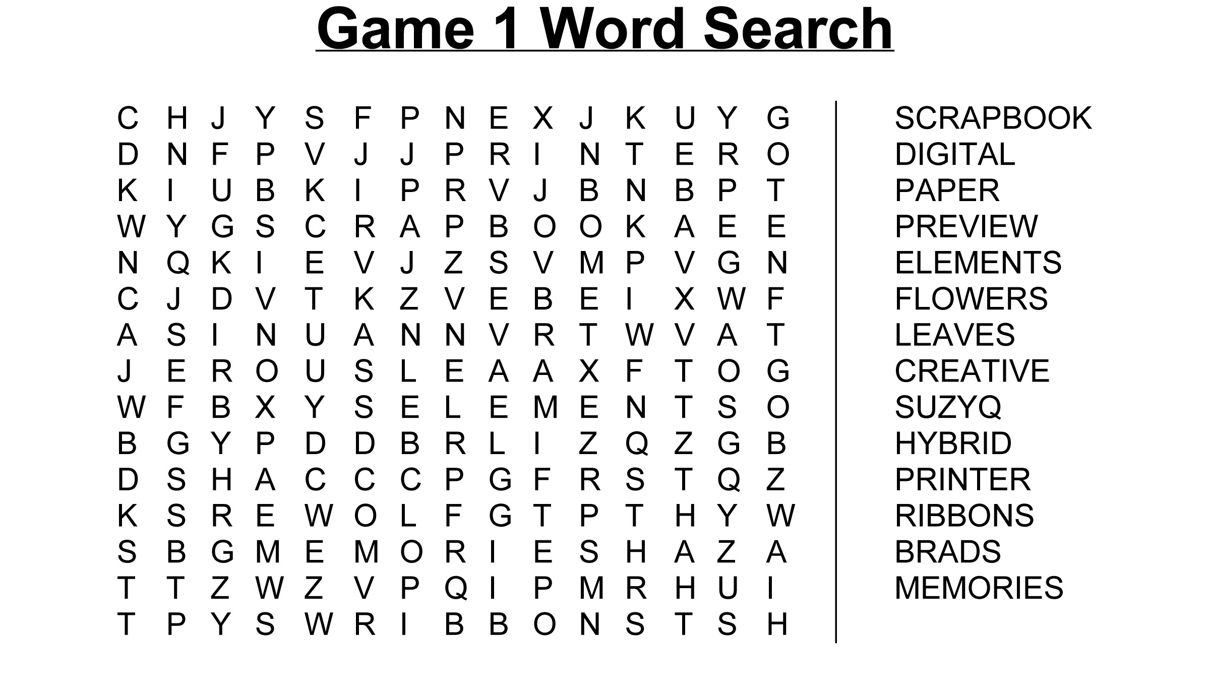 Free Printable Word Searches for Adults