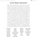 Comic Book Characters Word Search   Wordmint