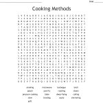 Cooking Methods Word Search   Wordmint