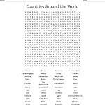 Countries Of The World Word Search   Wordmint