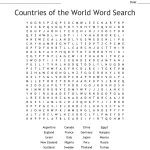 Countries Of The World Word Search   Wordmint
