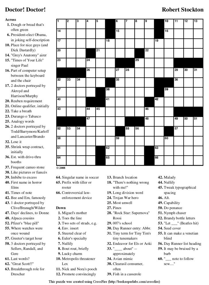 Free Printable Crosswords Word Searches