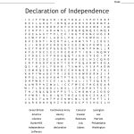 Declaration Of Independence Word Search   Wordmint