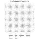 Dementia Word Search   Wordmint