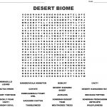 Desert Biome Word Search   Wordmint
