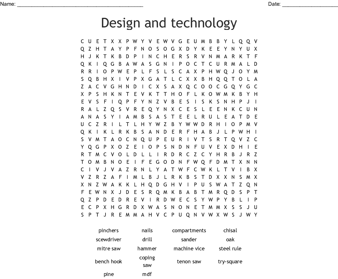 Information And Communications Technology Word Search - Wordmint | Word