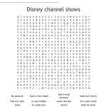 Disney Channel Shows Word Search   Wordmint