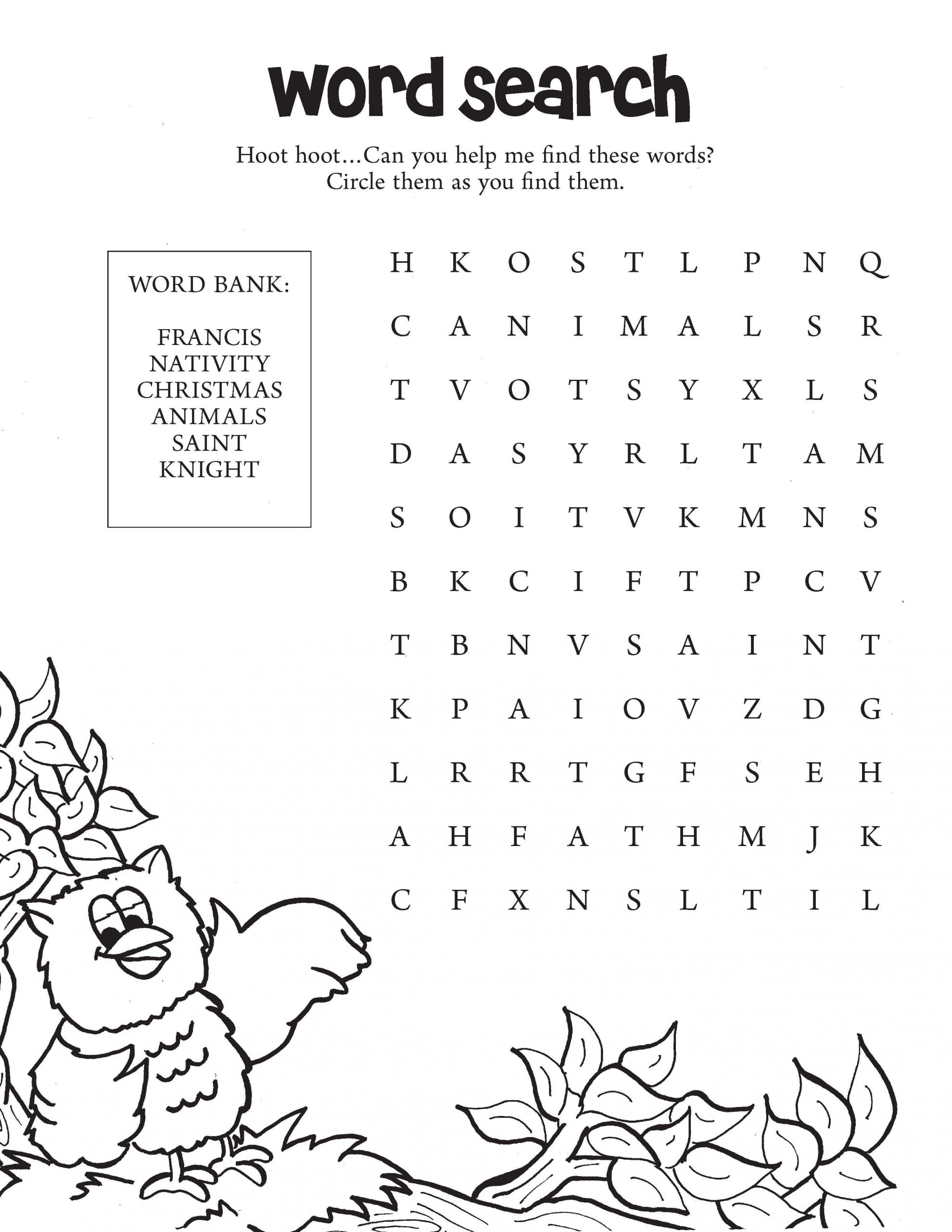 Download This Great Advent Word Search For Your Family Or