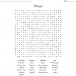 Drug And Alcohol Awareness Word Search   Wordmint